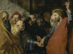 The Tribute Money — Workshop Of Peter Paul Rubens, Baroque