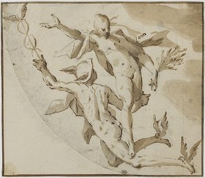 Mercury And Ceres Flying Through The Air — Hans Von Aachen