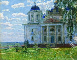 Landscape With A Church — Stanislav Zhukovsky, Impressionism