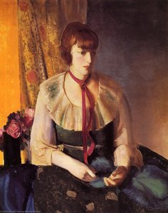 Lady In A Green Dress — George Wesley Bellows