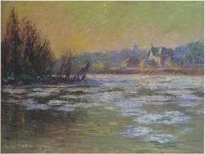 Ice On The Oise River — Gustave Loiseau