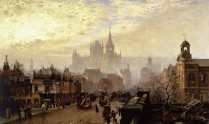From Pentonville Road Looking West, London, Evening — John O'connor