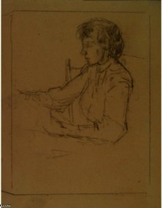 Anna D. Weir In Profile — Julian Alden Weir
