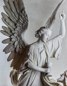 St. Casimir Church In Chicago, Statue Of Angel [polish Parishes And Churches In Chicago] — Henry W. Worthmann And John G. Steinbach