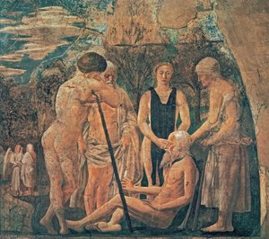 Death Of Adam (detail) — Piero Della Francesca, Early Renaissance