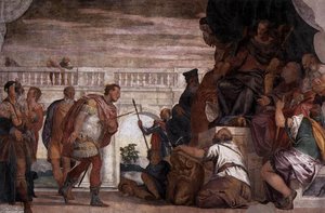 St Sebastian Reproving Diocletian — Paolo Veronese