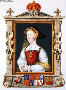 Portrait Of Jane Seymour 3rd Queen Of Henry Viii From 'memoirs Of The Court Of Queen Eli — Sarah Countess Of Essex