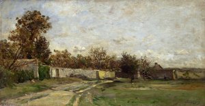 The Garden Wall — Charles-françois Daubigny
