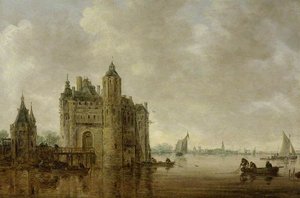 A Watergate By An Estuary — Jan Josephszoon Van Goyen