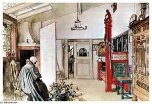 The Other Half Of The Studio — Carl Larsson, Art Nouveau