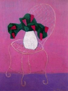 Chair With Lilacs — Milton Avery