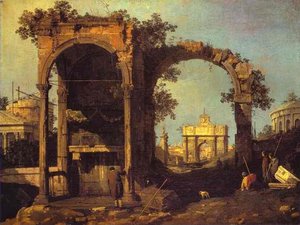 Capriccio - Ruins And Classic Buildings — Canaletto