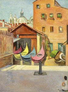 The Boat Painter's Yard — Vanessa Bell