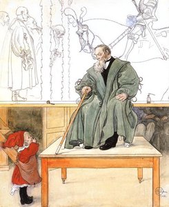 Esbjörn And Grandpa — Carl Larsson