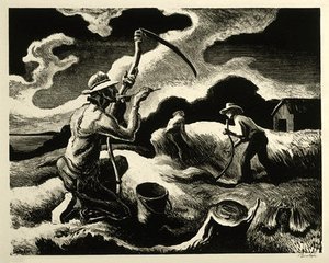 Island Hay — Thomas Hart Benton