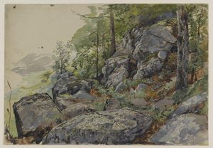 Woodland Boulders — William Trost Richards