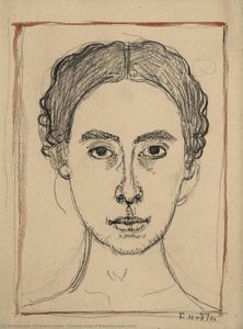 Portrait Study Of Valentine Gode Darel — Ferdinand Hodler