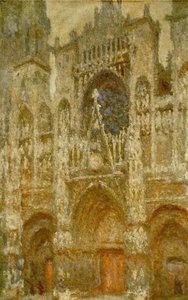 Rouen Cathedral,the Gate, Grey Weather — Claude Monet, Impressionism