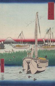 Tsukuda Offing In The Eastern Capital (tōto: Tsukuda Oki) — Utagawa Hiroshige