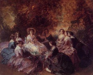 The Empress Eugenie Surrounded By Her Ladies In Waiting — Franz Xavier Winterhalter