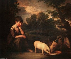 Girl With Pigs — Thomas Gainsborough