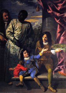 Portrait Of Four Servants Of The Medici Court — Anton Domenico Gabbiani