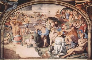 The Israelites Crossing The Red Sea — Agnolo Bronzino
