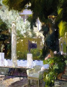 Garden Of The Sorolla House — Joaquín Sorolla Y Bastida, Late Impressionism