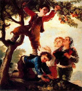 Boys Picking Fruit — Francisco José De Goya Y Lucientes