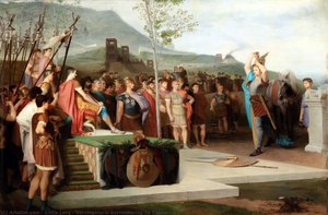 Vercingetorix Surrendering To Caesar — Emile Levy