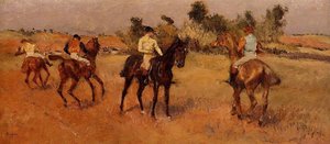 Four Jockeys — Edgar Degas, Impressionism