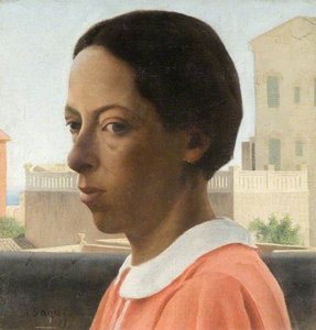 Portrait On A Veranda, Spain — Arthur Segal