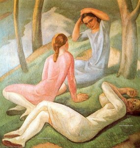 Muchachas En El Monte — Aurelio Arteta