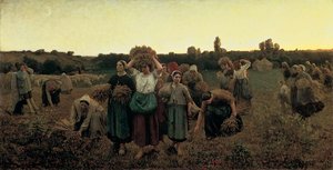 The Recall Of The Gleaners — Jules Adolphe Aimé Louis Breton