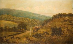 Landscape With A Church In A Valley — Theodore Hines
