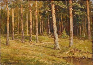 Pine Forest (9) — Ivan Ivanovich Shishkin, Realism