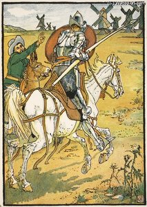 Don Quixote And The Windmills — Walter Crane
