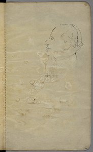 Profile Of A Man Looking Left — Arthur Lismer