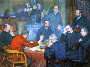A Reading By Emile Verhaeren — Theo Van Rysselberghe