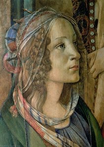Detail Of St. Catherine From The Altarpiece Of San Barnaba — Sandro Botticelli