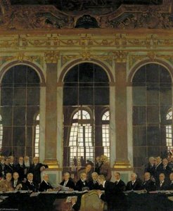 The Signing Of Peace In The Hall Of Mirrors, Versailles, 28 June 1919 — Sir William Newenham Montague Orpen