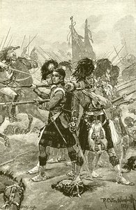 The Forty-second Highlanders At Quatre Bras — Richard Caton Woodville