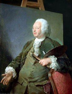 Portrait Of Jean-baptiste Oudry — Jean Baptiste Perronneau, Baroque Rococo