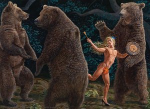 The Three Bachelors — Kent Monkman