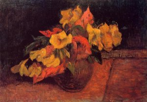 Evening Primroses In A Vase — Eugène Henri Paul Gauguin