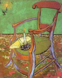 Gauguin's Chair With Books And Candle - 1888 - Rijksmuseum Vincent Van Gogh, Amsterdam — Vincent Willem Van Gogh, Post-impressionism