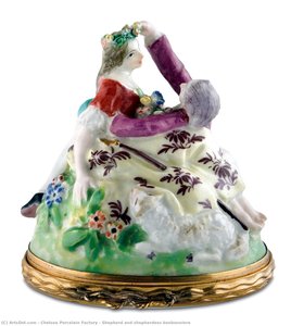 Shepherd And Shepherdess Bonbonniere — Chelsea Porcelain Factory