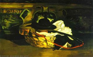 Guitar And Hat — Édouard Manet