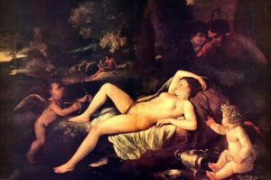 Sleeping Venus And Cupid — Nicolas Poussin, Baroque Classicism