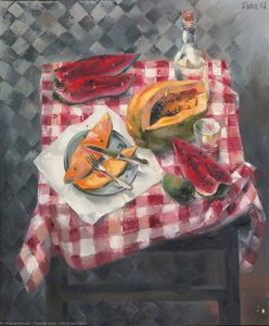 Mesa Con Frutas — Enrique Grau